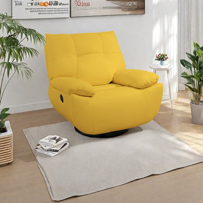 Comfortable faux leather lounge chair