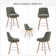 Swivel Upholstered 26''Counter Stool And Bar Stools With Full Back And Solid Wood Frame