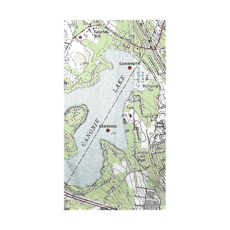Serviette de plage de table nautique canobie lake nh Rosson