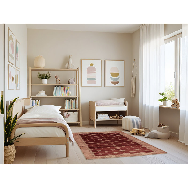 Tapis brun lavable à la machine, Rectangulaire 3 pi x 5 pi