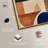 Blue With Cream Canvas Midcentury Abstract Wall Art by Art Remedy-104321229-104321244