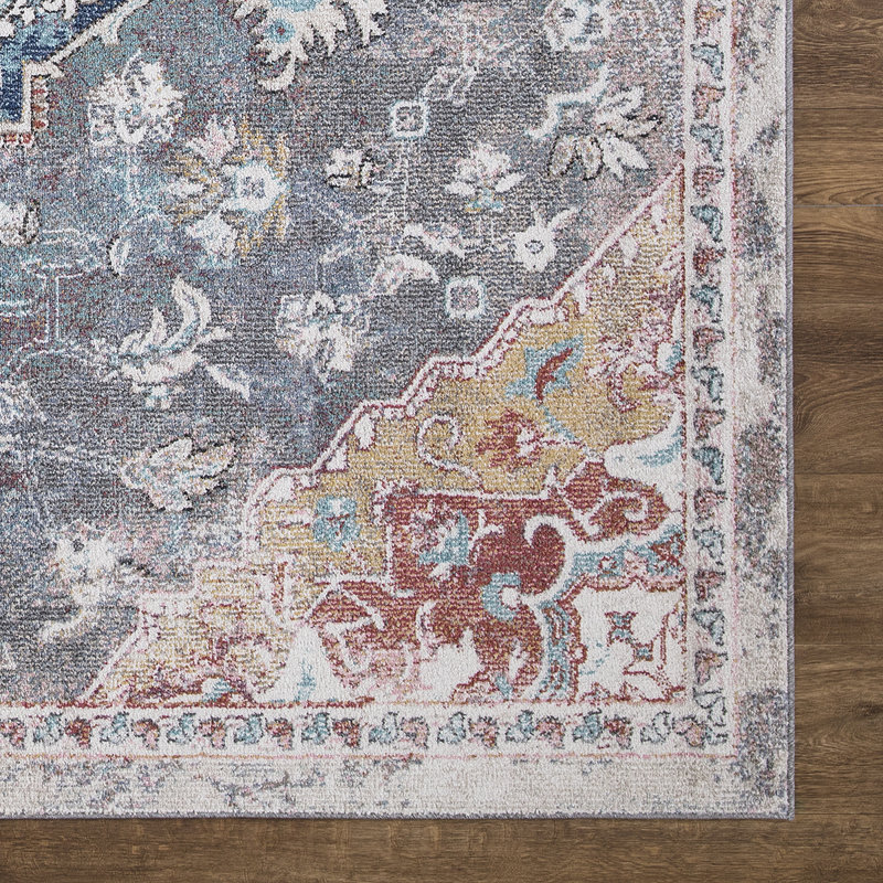 Tabriz Grey Moroccan Worn/Fade Grey, Rectangle 2'7" x 4'1"