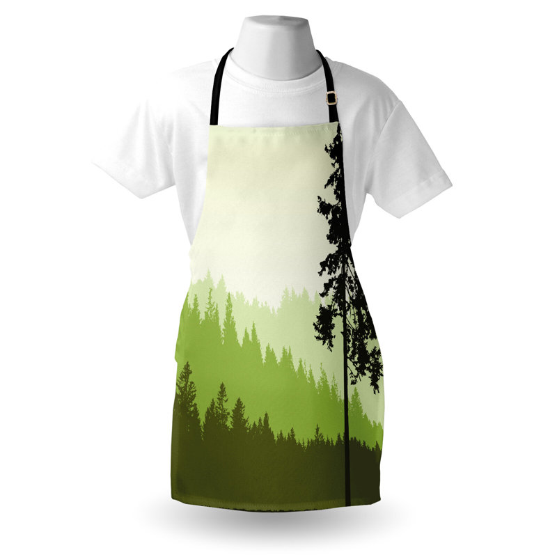 No Pattern Bib Apron