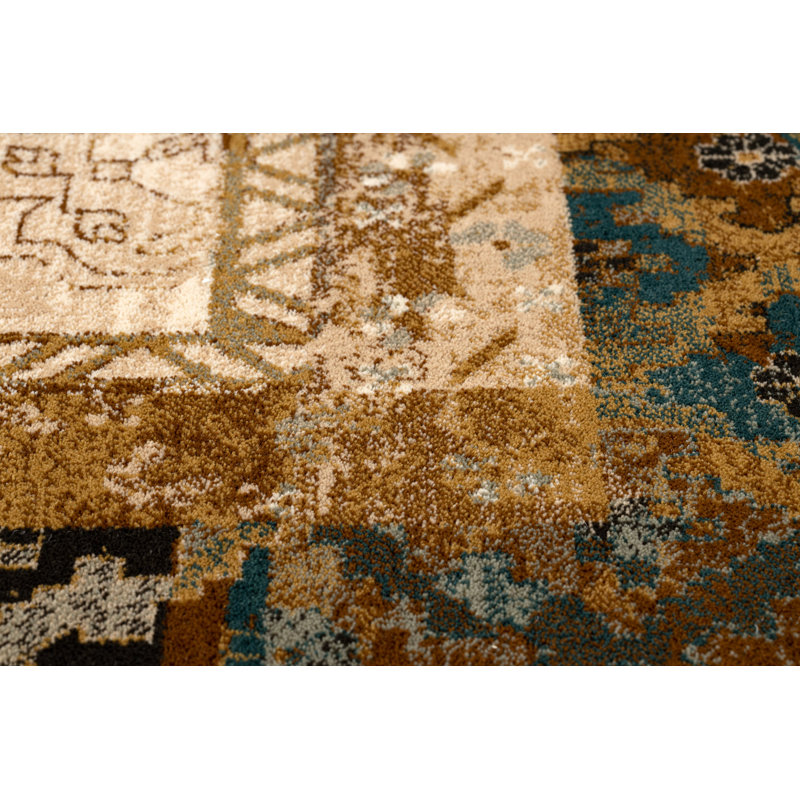 Oriental Wool Area Rug, Rectangular 66 x 100cm