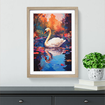 Swan Expressionism No.2 - Framed Print