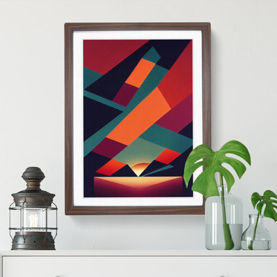 Incomparable Abstract Sunset - Wall Art