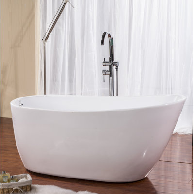 Zen 68" x 30.5" Freestanding Soaking Bathtub