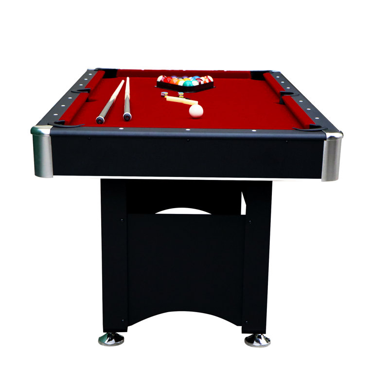 Hathaway Spartan 6 Ft Pool Table, with Ping Pong Multi Game Combo Tables for Family Recreation Game Rooms - Includes Billiard Balls, Cues, Paddles, Brush & More