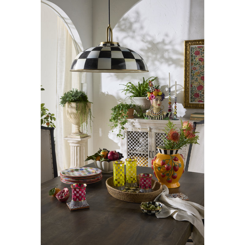 Courtly Check Dome Pendant Lamp, 18