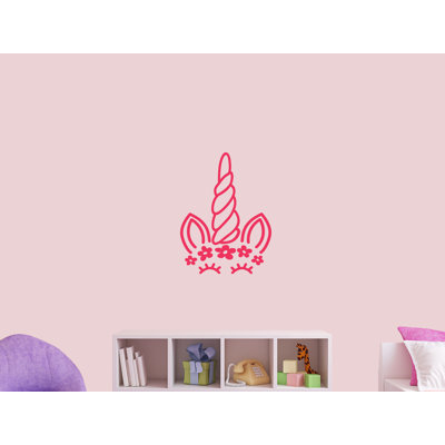 Adhésif décoratif silhouette de licorne