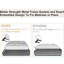White Twin Over Metal Bed Frame, Support, Stable , Reinforced Guardrails, Quick Assembly Bunk Twin, Features, No Box Spring, Fits Mattresses Of Specific Size