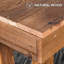 Console 60 po en bois massif - Canapé étroit en bois naturel - Brun nature-2144926157-2128342059