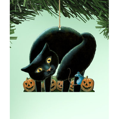 Figurine suspendue chat effrayant Tidaholm
