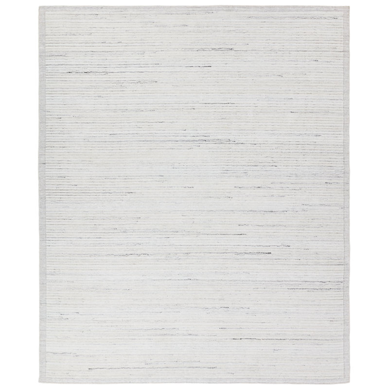 Racka Area Rug in Ivory/Gray, Runner 3' x 8'