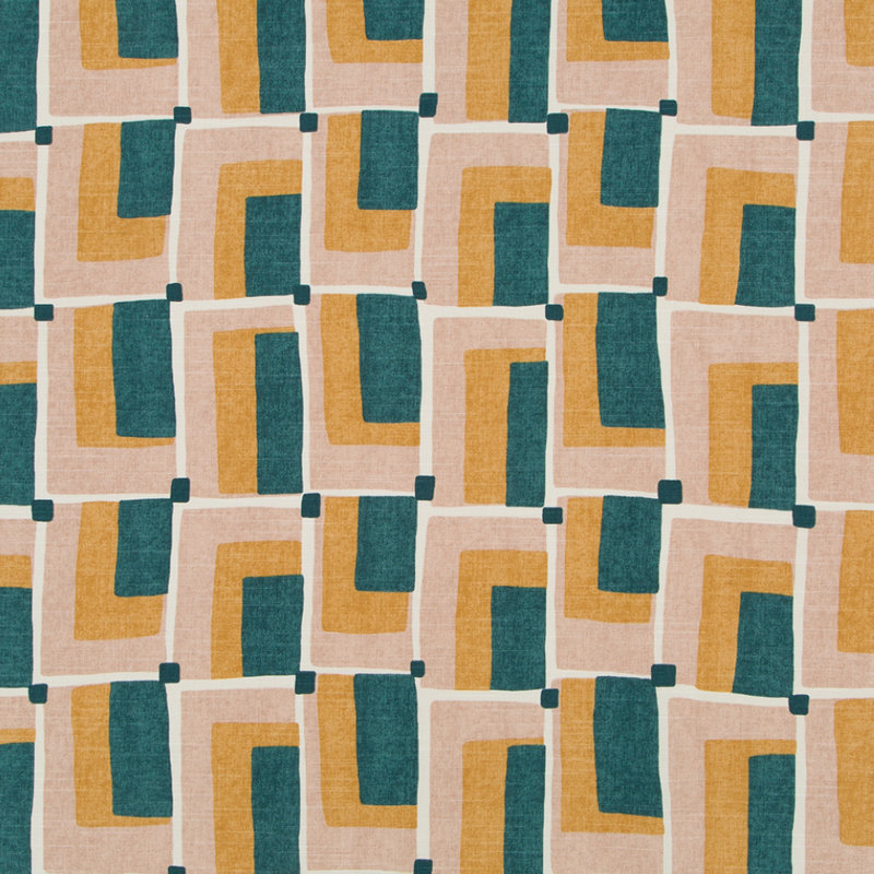 Dwellstudio Aldo 100% Cotton Fabric, Jade
