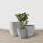 Kante 3 Piece 18", 14", and 10"W Round Planters, Outdoor Indoor Modern Planter Pots, Lightweight, Weather Resistant, Seamless with Drainage Hole Set-70271083