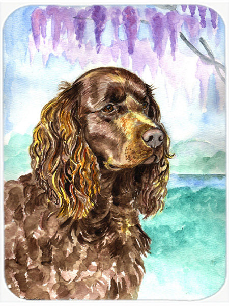 East Urban Home American Water Spaniel Glass Cutting Board