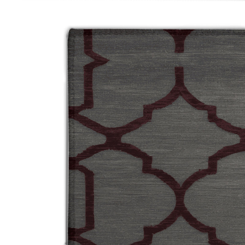 Tapis noir intérieur et extérieur Trellis, Rectangulaire 2 pi x 3 pi