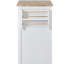 Rangement de chariot de cuisine en bois d'hévéa, chariot d'îlot de cuisine avec 8 tiroirs coulissants, y compris un organisateur d'ustensiles et 5 roulettes, pour la cuisine, le restaurant, blanc-621797964