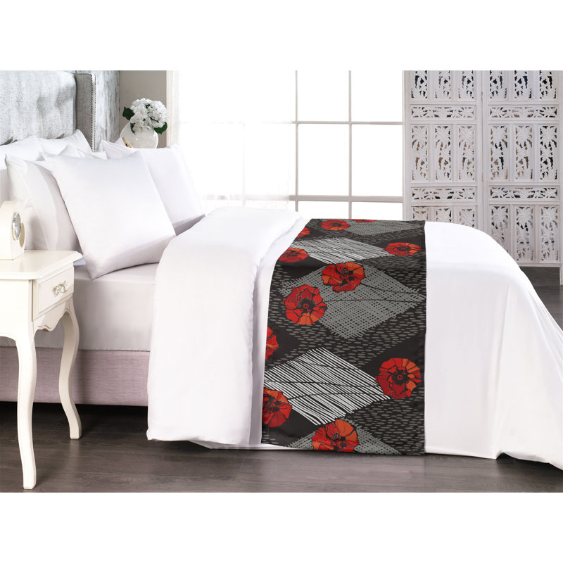 Tapis de lit Ambesonne Poppy, Très grand lit