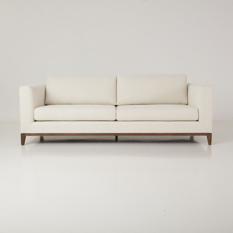 La Roux Sofa, Caramel, Cream Chenille