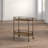 Oval 2-Tier Metal Bar Cart with Wheels-1193624528