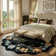 Garbrand Machine Washable Floral Farmhouse Area Rug with Non-Slip Backing for Living Room, Dining Room, Bedroom