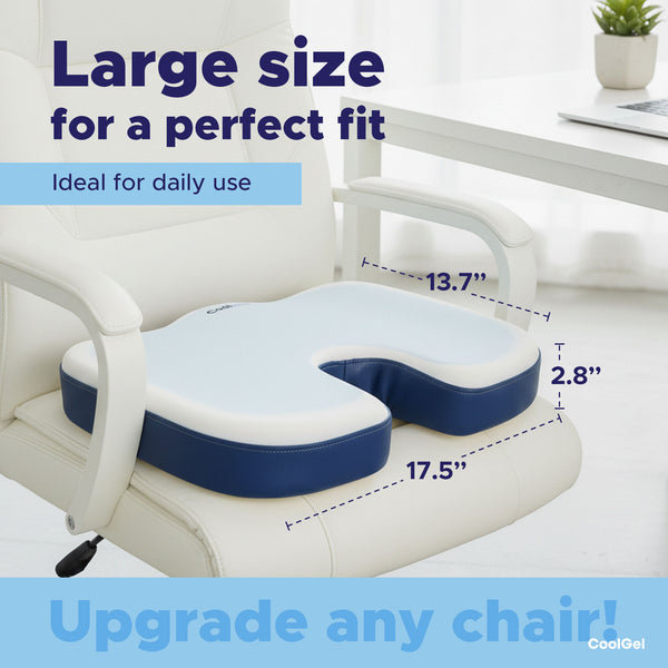Coussin de siège en mousse viscoélastique rafraîchissante