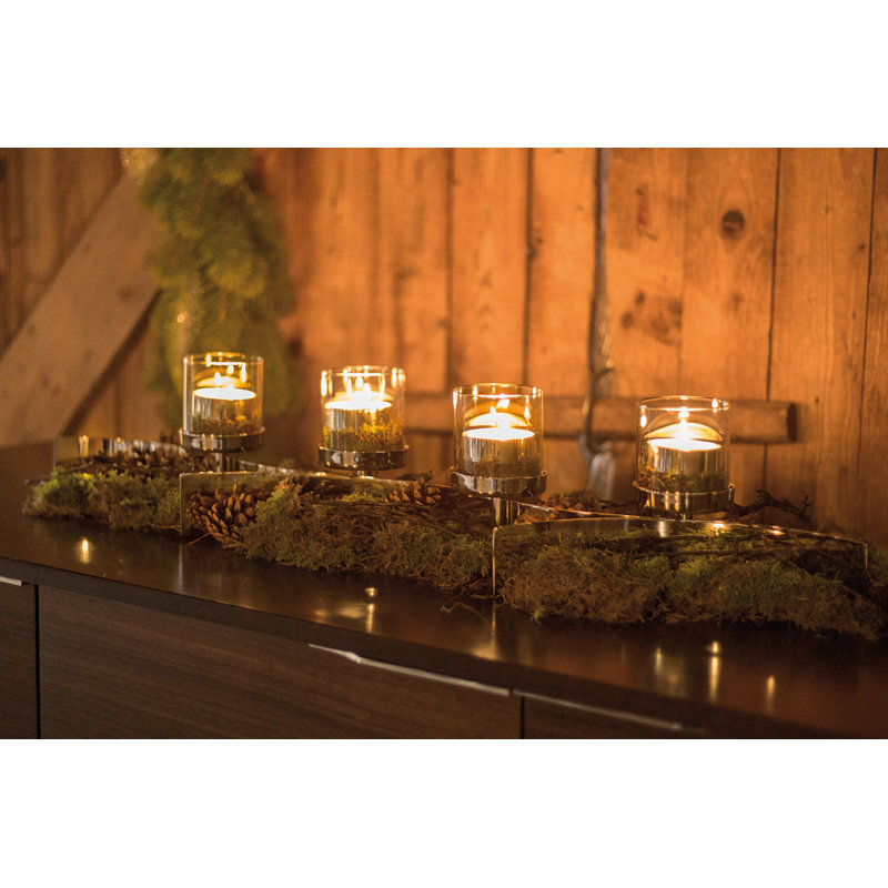 Aluminum Tabletop/middle Piece Candelabra, 15cm H x 22cm W x 89cm D