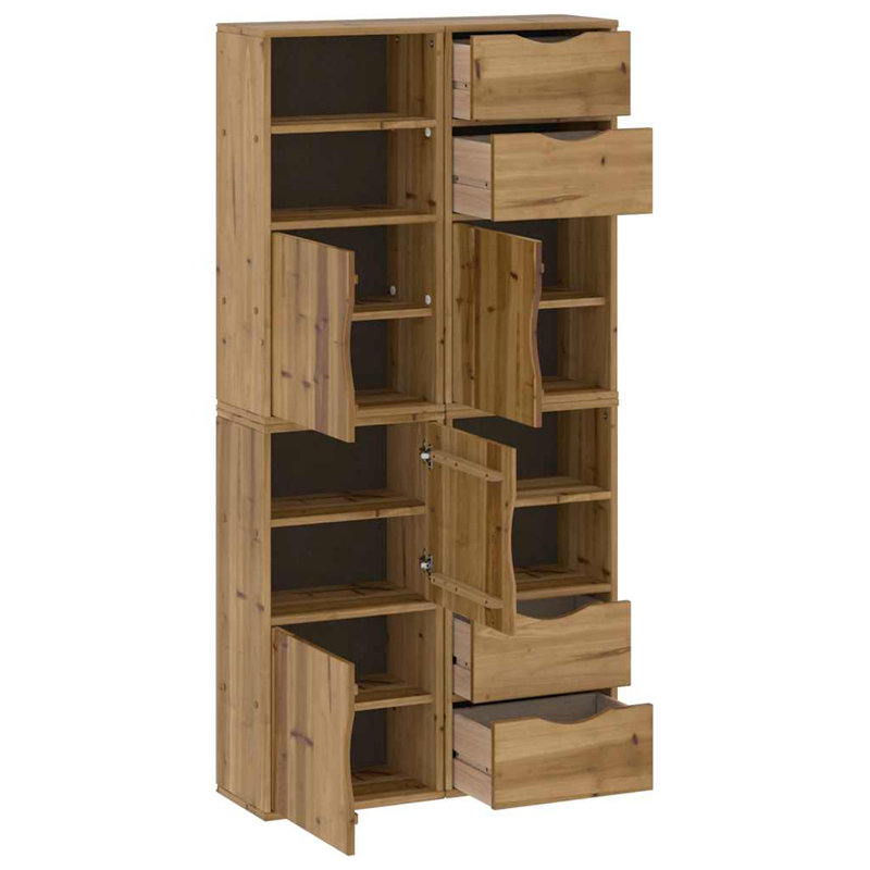 79cm H x 40cm W Bookcase, Natural
