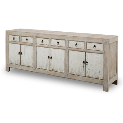 Shandong Ming 90.55'' W Solid Wood Buffet