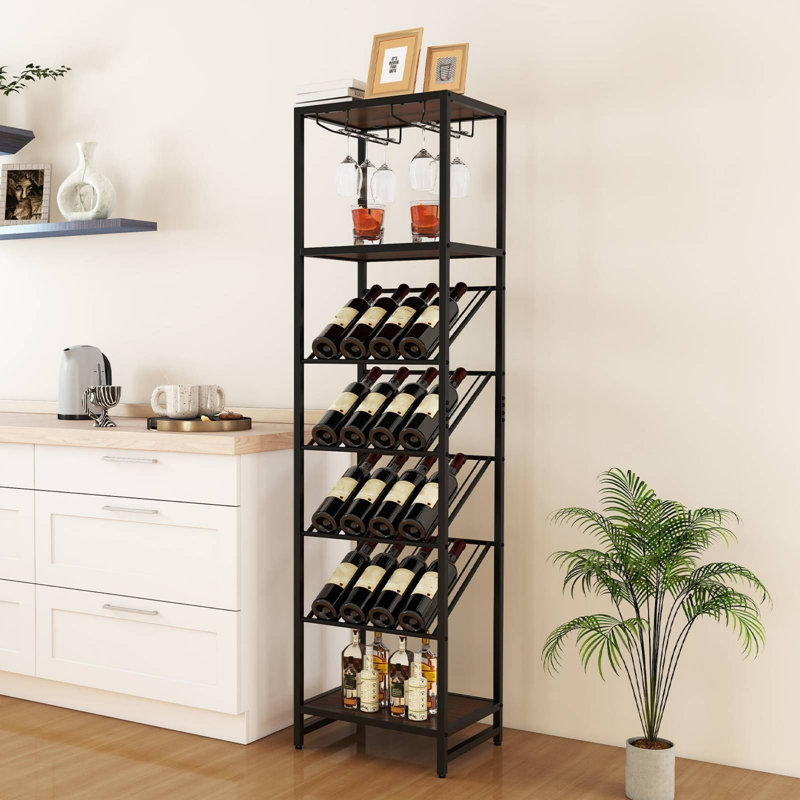 16 Bottle Open Shelving Wine Bottle Rack