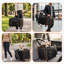 2 in 1 Large Cat Carrier for 2 Cats, Rolling Pet Carrier with Wheels, Expandable Foldable Double Pet Carrier with Removable Divider, Breathable Mesh Oxford, Ideal for Car/Camping/Vet