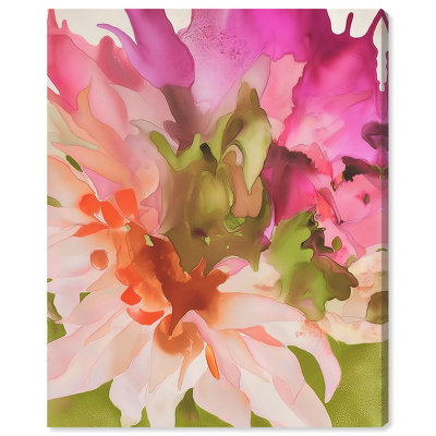 Impression sur toile «Vibrant Fluidité Floral III» par Art Remedy