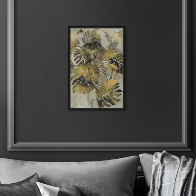 Jungle Tree Mirage Gold Botanicals - peinture sur toile