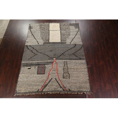 Tapis marocain en laine noué à la main 9 x 12
