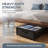 Set of 2 Under Bed Storage Boxes with Wheels & Clear Lids, Rolling Organizer Bins for Bedroom & Closet
