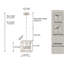 Luminaire suspendu simple à intensité variable 1 lumière Misiak-205939403