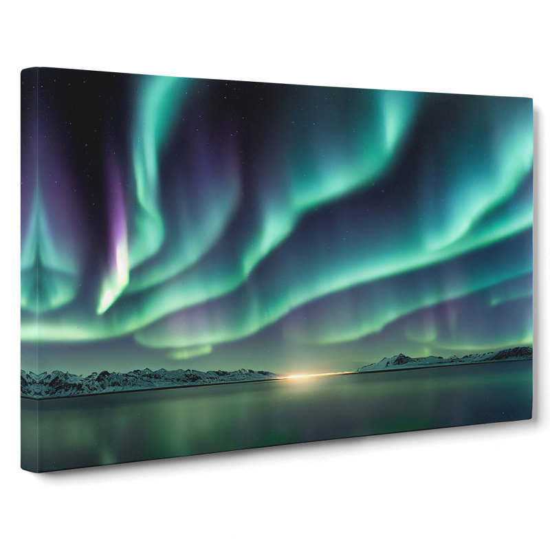Pure Aurora Borealis - Wrapped Canvas, 50cm H x 76cm W x 3cm D