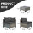 7-Piece Rattan Outdoor Sectional Seating Group with Cushions-1158748573-1144849090