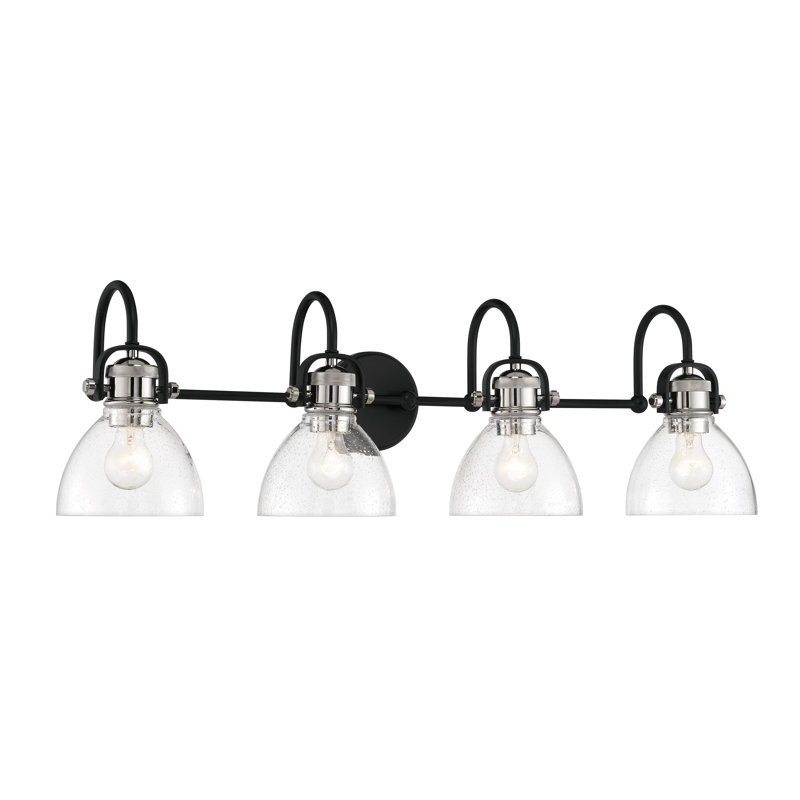 Bijan 4 - Light Dimmable Vanity Light, Black