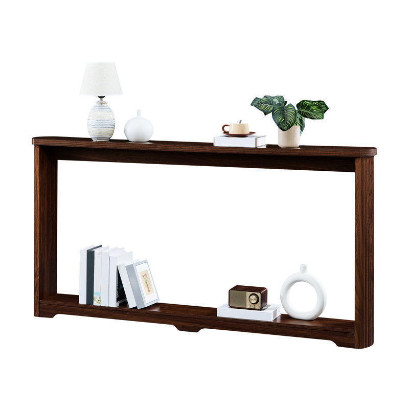 Walnut 70.1" Table With Storage Function, Modern Style For Hallway, Bedroom, Kitchen - Wear , Easy To Assemble Quick, Walnut