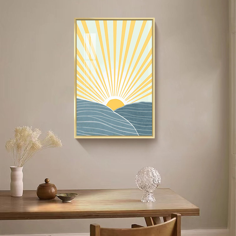 Impression sur toile Boho, L 16 po x H 24 po, Or