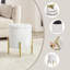 Belmoor 35cm Wide Round Solid Colour Ottoman with Storage-1921337940