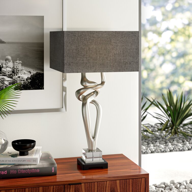 Leppert 37" Metallic Table Lamp