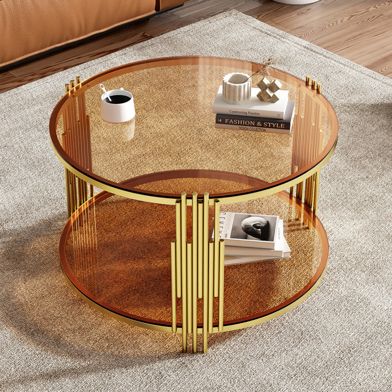 Table basse en verre seulement La table, sans chaises.