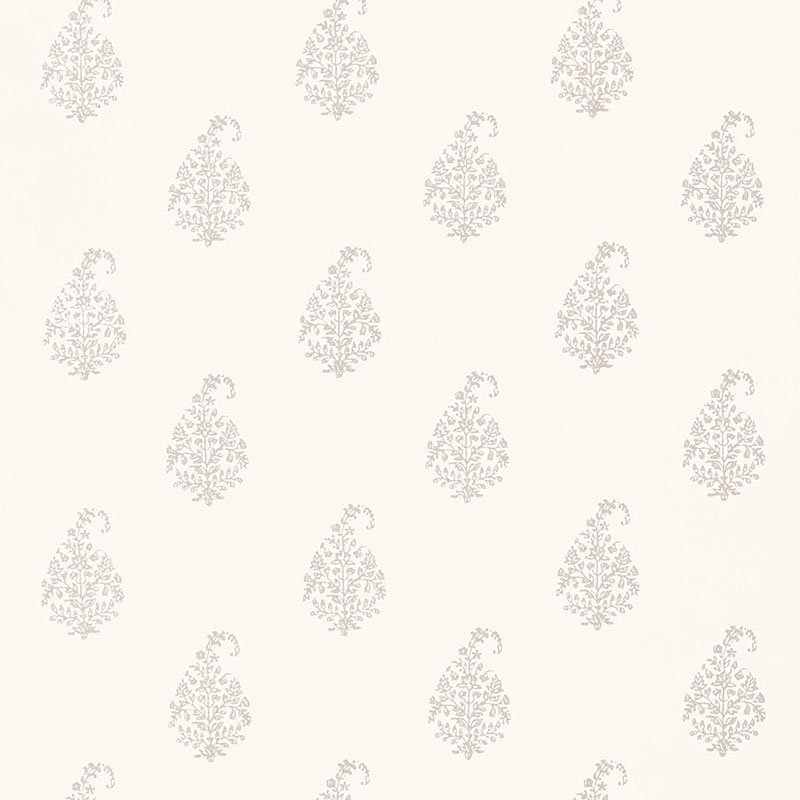 Kerala Paisley Wallpaper, Oyster