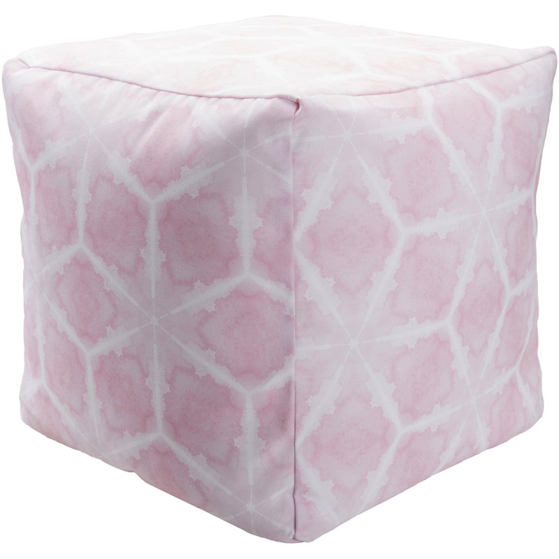 Amrita Upholstered Pouf, Pink