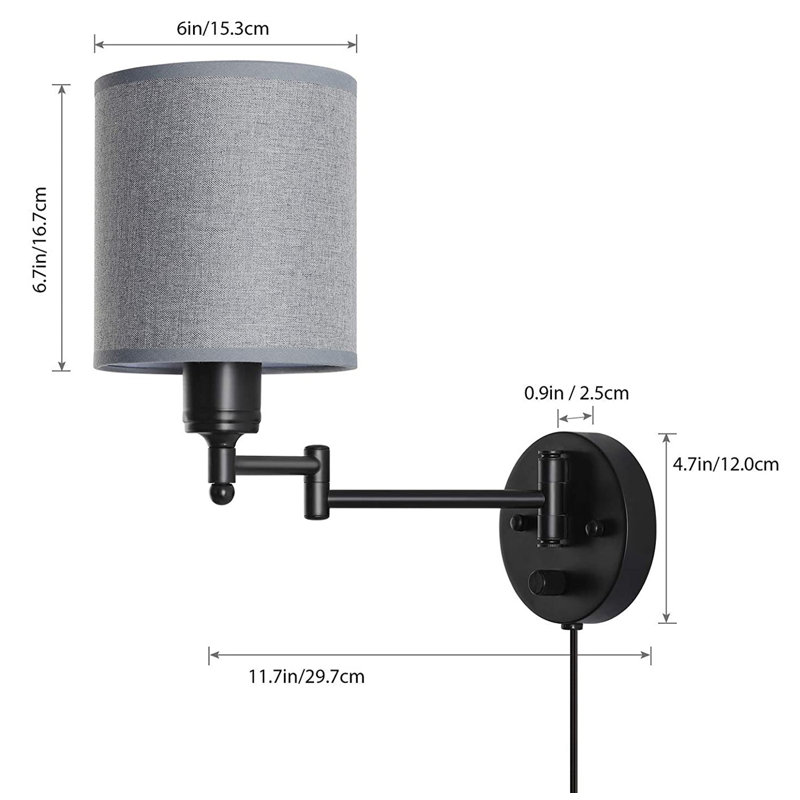 Iron Swing Arm Sconce