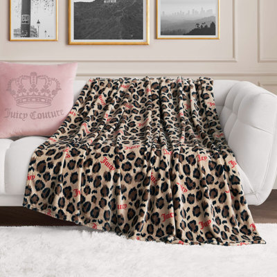 Juicy Couture 60" x 70" Plush Throw Blankets